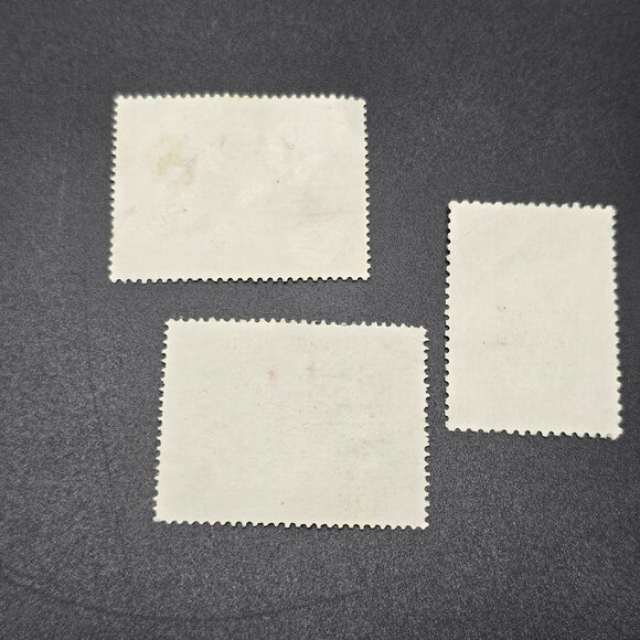 Vintage Peruvian Postage Stamps Set Of 3 - Fortaleza De Paramonga LI3061 - Picture 5 of 5